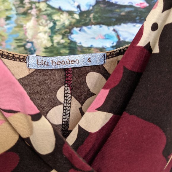 NWOT Beautiful Flower Print Midi Dress - Picture 8 of 11